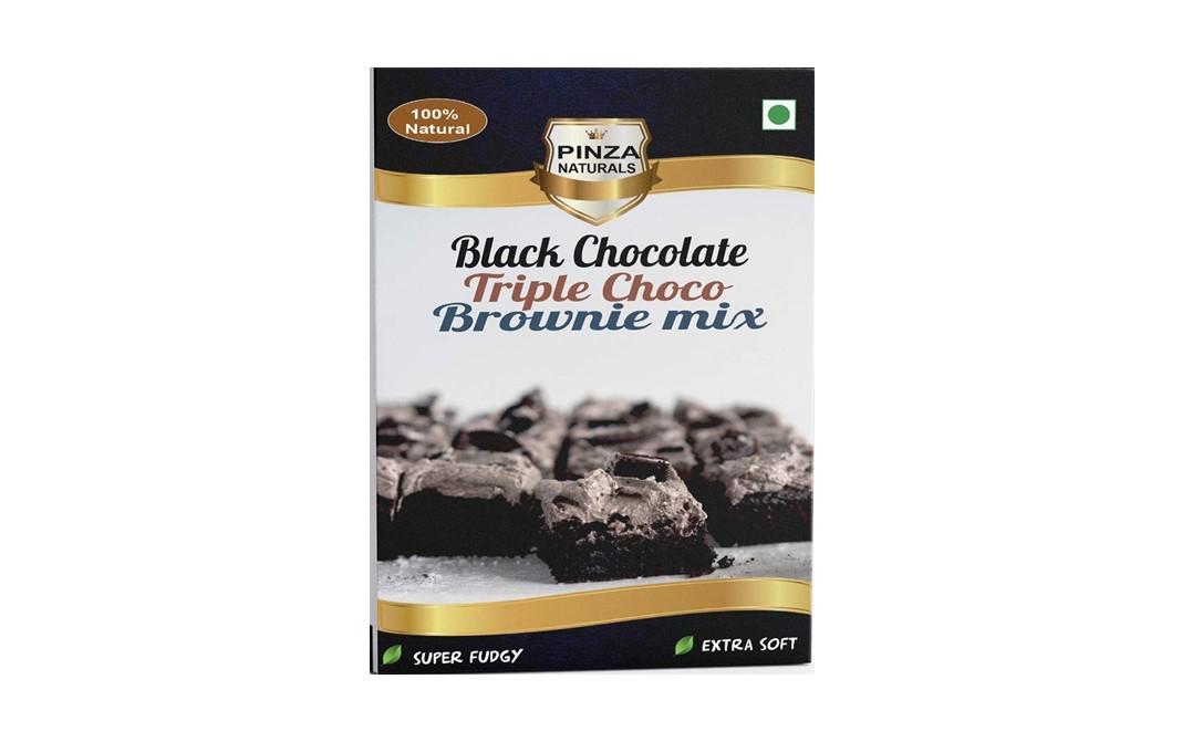 Pinza Naturals Black Chocolate Triple Choco Brownie Mix   Box  380 grams